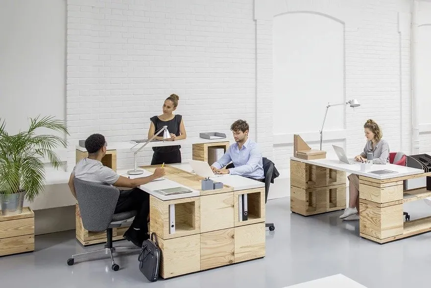 Milk-Crate-like Modular Furniture for Working Adults